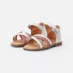 Friboo LEATHER SANDALS - Riemensandalette - White, Kinder -Friboo Schuhe Geschaft 100c08ba4a3241b6b6a9fee8928a98ef