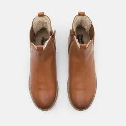 Friboo LEATHER BOOTIES - Stiefelette - Cognac, Kinder -Friboo Schuhe Geschaft 135ed5aaea6946539fcffcb986a182cf
