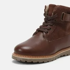 Friboo LEATHER - Schnürstiefelette - Dark Brown, Kinder -Friboo Schuhe Geschaft 203385e62e944d4494f7b27facbe77a2