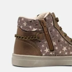Friboo Sneaker High - Bronze, Kinder -Friboo Schuhe Geschaft 2853b04ae0224d1488c81fc628546eac