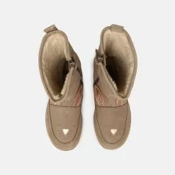 Friboo LEATHER - Stiefel - Taupe, Kinder -Friboo Schuhe Geschaft 2f3e9d91a72349c3a957c6ce644c96f6