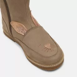 Friboo LEATHER - Stiefel - Taupe, Kinder -Friboo Schuhe Geschaft 32e15d22d5054c6e9dce6c1682cceb29