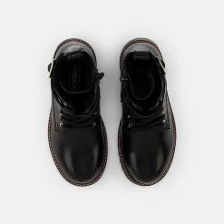 Friboo LEATHER BOOTIES - Schnürstiefelette - Black, Kinder -Friboo Schuhe Geschaft 3f2440177baf465c8d31d1436a3f74f3