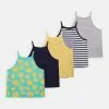 Friboo STRAPPY VEST 5 PACK - Top - Multi-coloured - 917_yellow - 202_dark Blue - 503, Kinder