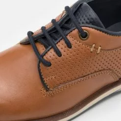 Friboo LEATHER - Sportlicher Schnürer - Cognac, Kinder -Friboo Schuhe Geschaft 4c0cb50b18b74ec98c33069fc784604f