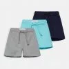 Friboo SOLID SPORT 3 PACK - Shorts - Grey / Dark Blue /turquoise, Kinder -Friboo Schuhe Geschaft 5972bc651d0a440ab94bfe52669491d5