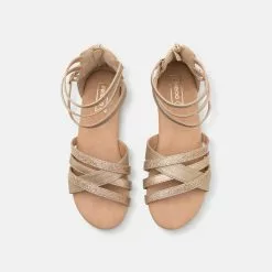 Friboo Riemensandalette - Gold, Kinder -Friboo Schuhe Geschaft 5f865c1faa354e61b15212e0d587b1c2