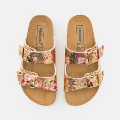 Friboo Pantolette Flach - Gold, Kinder -Friboo Schuhe Geschaft 69434aab0ec14c54a98357063f98a681