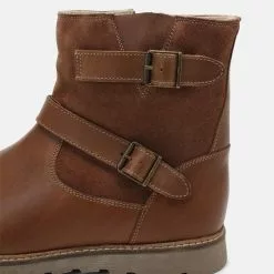 Friboo LEATHER - Stiefelette - Dark Brown, Kinder -Friboo Schuhe Geschaft 6b230ffe36144598b8b5a704b685dbc6