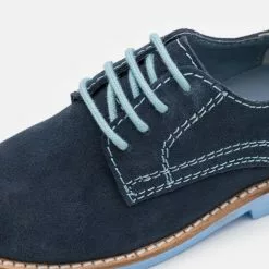 Friboo LEATHER - Sportlicher Schnürer - Dark Blue, Kinder -Friboo Schuhe Geschaft 6c36de516aa342f0bec97e1a421ad0b0