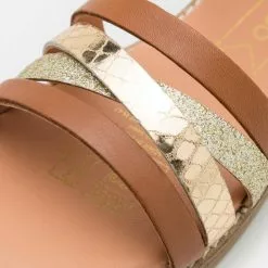 Friboo LEATHER - Riemensandalette - Cognac, Kinder -Friboo Schuhe Geschaft 7251aeb640ab4a00a35fdc3239e99051