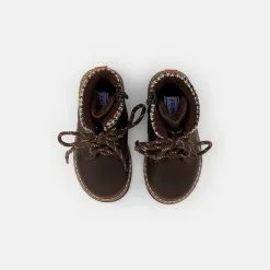 Friboo BOOTIES - Schnürstiefelette - Dark Brown, Kinder -Friboo Schuhe Geschaft 75d2ca71d27a49a3b02e4bd9c1edf450