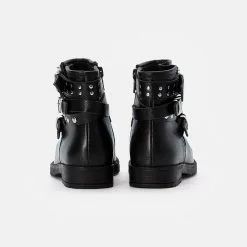 Friboo LEATHER BOOTIES - Cowboy-/Bikerstiefelette - Black, Kinder -Friboo Schuhe Geschaft 7807f5ff2f034a4fb6b92bd717ecc52b