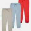Friboo 3 PACK BASIC BOYS SWEATPANTS - Jogginghose - Grey, Blue, Red, Kinder -Friboo Schuhe Geschaft 7d7bafce63a94070ae53b10e75a75620