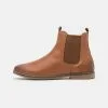 Friboo LEATHER BOOTIES - Stiefelette - Cognac, Kinder -Friboo Schuhe Geschaft 8341ccf522d34c04af76f6a29d9f2c14