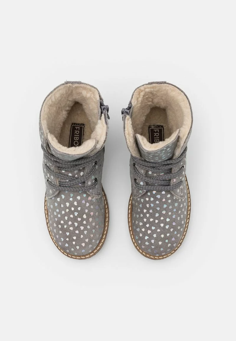 Friboo LEATHER - Schnürstiefelette - Light Grey, Kinder 6 Friboo LEATHER - Schnürstiefelette - Light Grey, Kinder – Bild 4