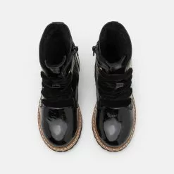 Friboo LEATHER - Schnürstiefelette - Black, Kinder -Friboo Schuhe Geschaft 9109b4dcf7504a6e829634df1f42e624