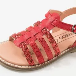 Friboo LEATHER - Riemensandalette - Red, Kinder -Friboo Schuhe Geschaft 91f885720a5f42a990612141bc21d2f5