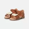 Friboo LEATHER SANDALS - Riemensandalette - Gold/cognac, Kinder -Friboo Schuhe Geschaft 94119875539043fe9a02b6690e35a2db