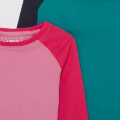 Friboo 4 PACK - Langarmshirt - Pink/dark Blue/turquoise, Kinder -Friboo Schuhe Geschaft 962a0eddfe384cd786e2afd4de587454