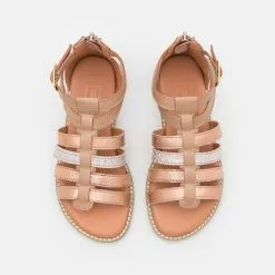 Friboo LEATHER - Riemensandalette - Rose Gold/coloured, Kinder -Friboo Schuhe Geschaft 9654c0bc02aa4d25823cb148ab1e9520