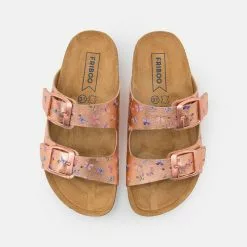 Friboo Pantolette Flach - Rose Gold, Kinder -Friboo Schuhe Geschaft b788515a60d64e0e8949790626f79742