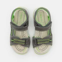 Friboo LEATHER - Trekkingsandale - Dark Grey, Kinder -Friboo Schuhe Geschaft cb7b4f1a03a74b1499e9dac4631458bc