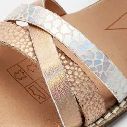 Friboo LEATHER SANDALS - Riemensandalette - Rose Gold Coloured, Kinder -Friboo Schuhe Geschaft cd717287fbc349b597fb8a8936304e4d