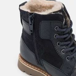 Friboo LEATHER - Schnürstiefelette - Dark Blue, Kinder -Friboo Schuhe Geschaft e073c4215c58405091f384228d22a137