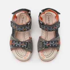 Friboo LEATHER - Trekkingsandale - Dark Grey, Kinder -Friboo Schuhe Geschaft e20cb8a444f3474ab9f7dc53335c2d0e