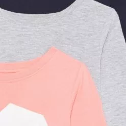 Friboo GIRLS TEE 5 PACK - Langarmshirt - Light Grey/pink/black, Kinder -Friboo Schuhe Geschaft e485f8e1c61a4590bc69691dd6993309