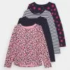 Friboo 4 PACK - Langarmshirt - Pink/dark Blue, Kinder