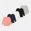 Friboo GIRLS TEE 5 PACK - Langarmshirt - White/ Grey/pink, Kinder -Friboo Schuhe Geschaft e9d5f00a598d44e9a6c0773466b77931