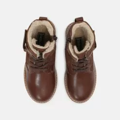 Friboo LEATHER - Schnürstiefelette - Dark Brown, Kinder -Friboo Schuhe Geschaft eda6fb97919b46a2a709abffa87a5706