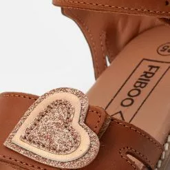 Friboo LEATHER SANDALS - Riemensandalette - Cognac, Kinder -Friboo Schuhe Geschaft f3b8bf7b846441128bfa5275ad79473c
