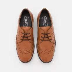 Friboo LEATHER - Schnürer - Light Brown, Kinder -Friboo Schuhe Geschaft f9bca10c2cdf4905bcc1edbdb17eea0c