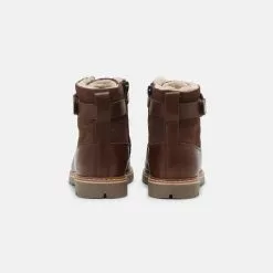 Friboo LEATHER - Schnürstiefelette - Dark Brown, Kinder -Friboo Schuhe Geschaft fb28f1966c02431d9276293fdc8f542e