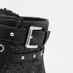 Friboo Schnürstiefelette - Black, Kinder -Friboo Schuhe Geschaft fb4bcf1bc5b44e92bda2544cc97d364e